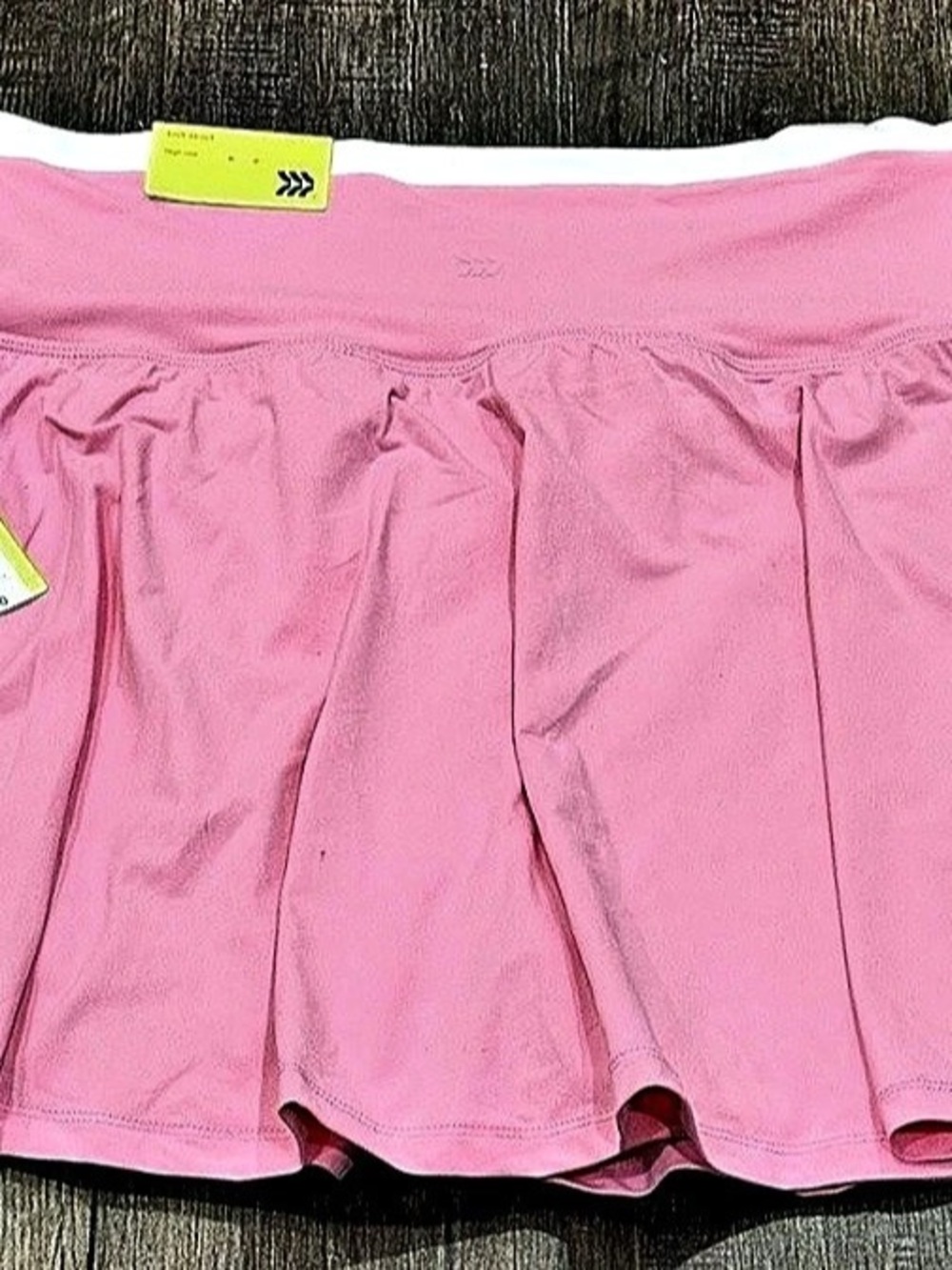 NWT All in Motion High-Rise Knit Skort Pink & White Large #17